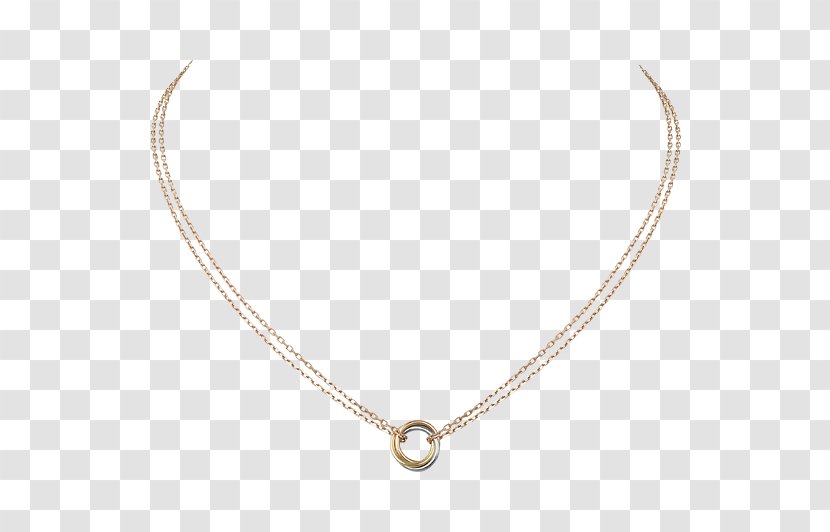 Necklace Jewellery Cartier Ring Chain - NECKLACE Transparent PNG