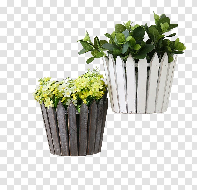 Wall Hanging Basket Plant Flowerpot - American Wood Flower Baskets Transparent PNG