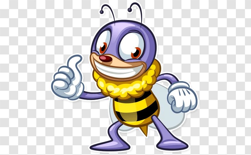 Ben The Bee Insect Sticker Telegram - Smile Transparent PNG