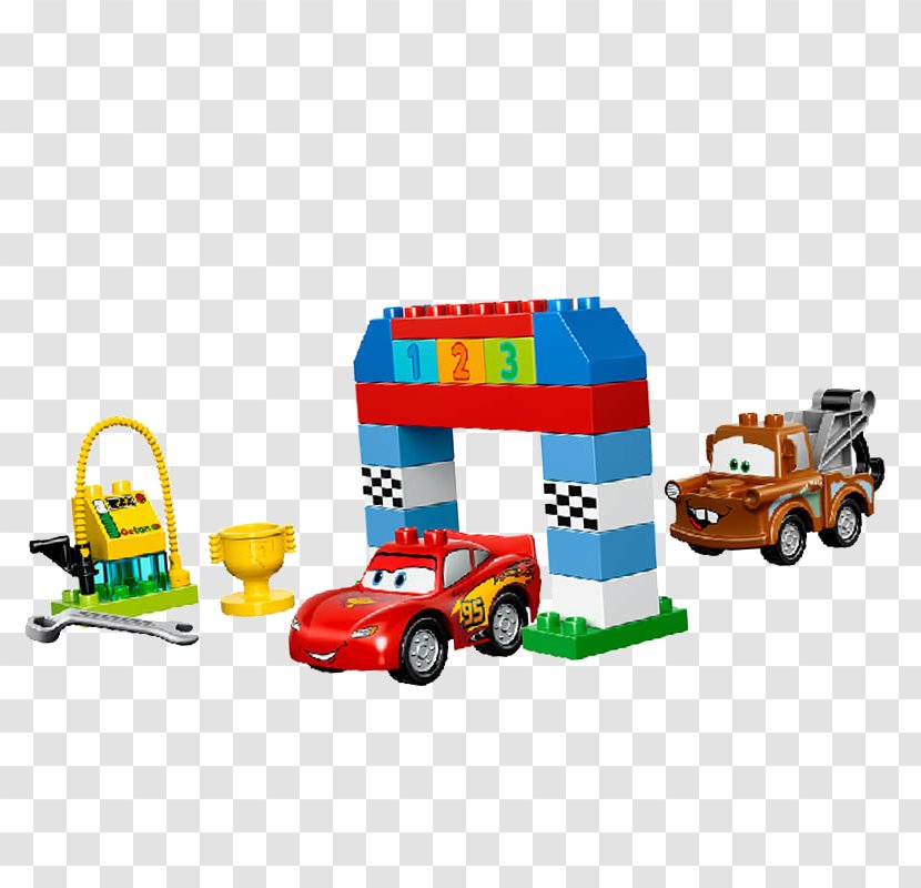Cars Lightning McQueen Mater Lego Duplo - Mcqueen - Toy Car Road Traffic Transparent PNG