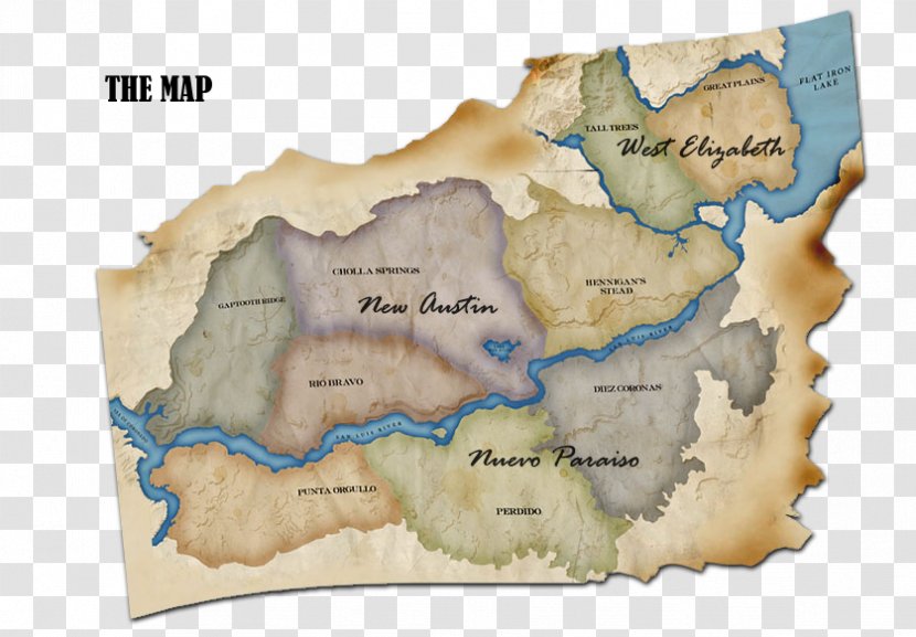 Red Dead Redemption 2 Map Tuberculosis Transparent PNG