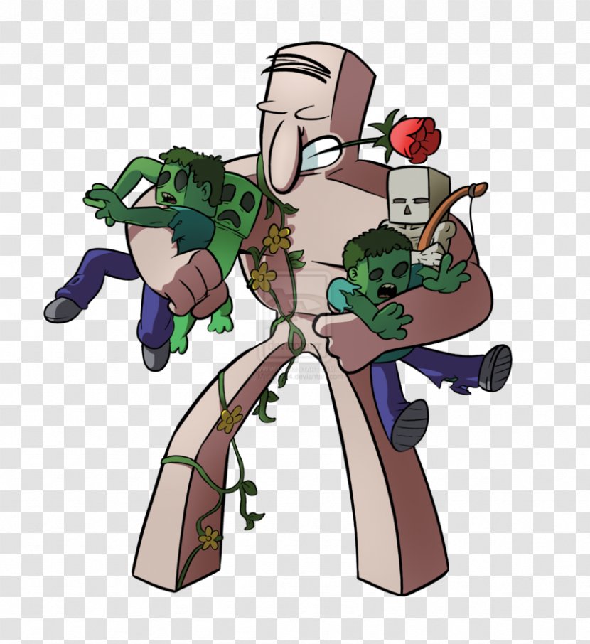 Minecraft Golem Art Mob Video Game - Forge - Iron Transparent PNG