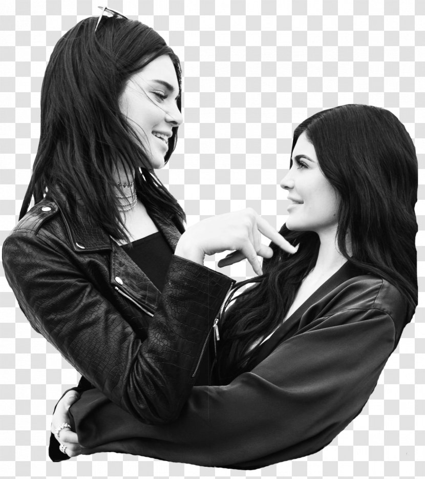 Kendall Jenner And Kylie Keeping Up With The Kardashians Model Fashion - Silhouette Transparent PNG