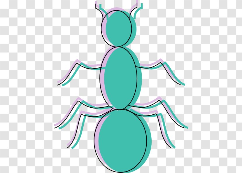 Ant Color Clip Art - Red - Ants Silhouette Transparent PNG