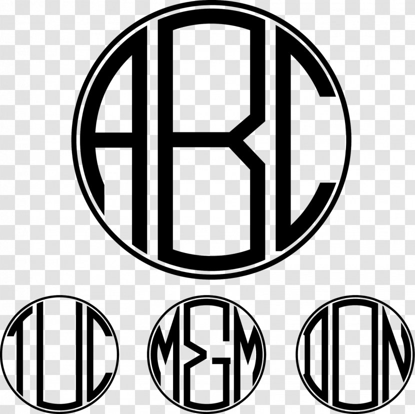 Monogram Initial Font - Number - Area Transparent PNG