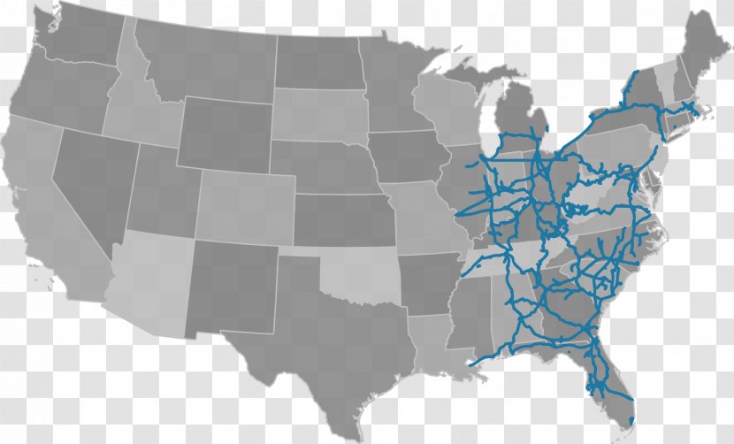 Ohio New York City California R P Luce & Co Map Transparent PNG