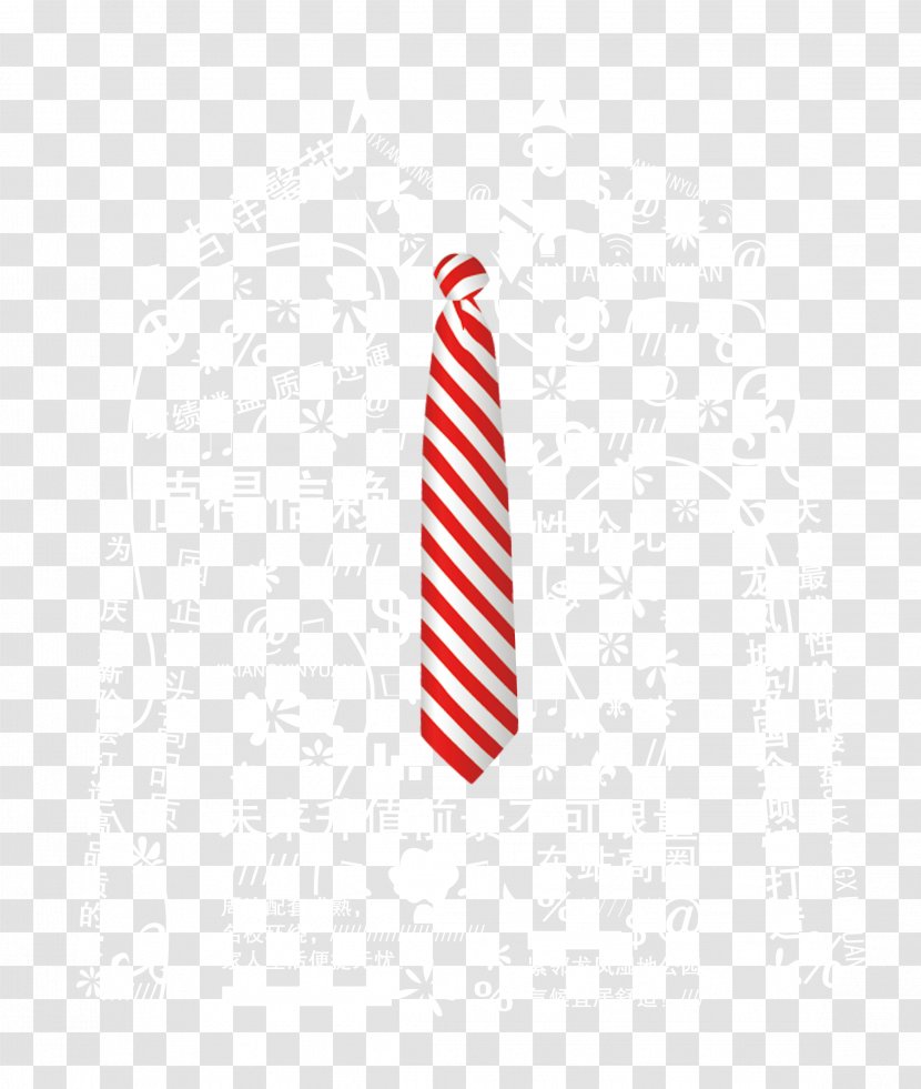 Red Pattern - Tie Transparent PNG