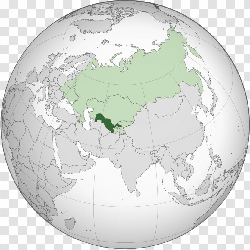 Kyrgyzstan Tajikistan Afghanistan Uzbekistan World - Globe Transparent PNG