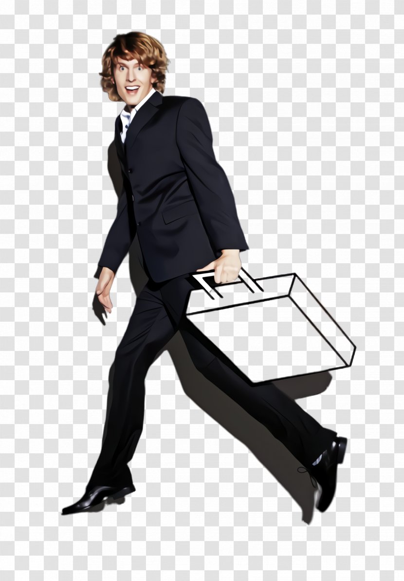 Standing Suit Sitting Formal Wear Businessperson - Furniture - Whitecollar Worker Briefcase Transparent PNG