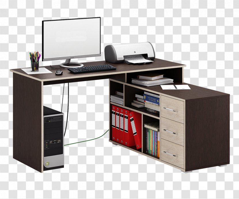 Table Computer Desk Furniture Baldžius - Office Supplies Transparent PNG