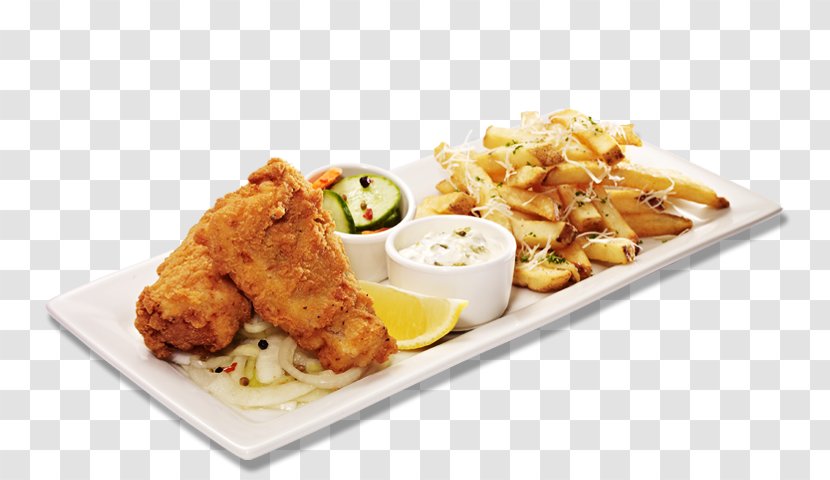 Karaage Lunch Pakora Fast Food Fried Chicken - Plate - FISH Chips Transparent PNG