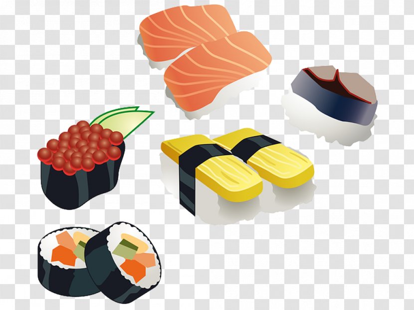 Sushi Sashimi Bento Clip Art - Comida Japonesa Transparent PNG
