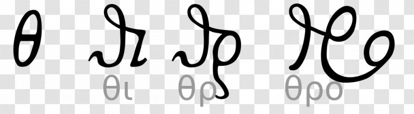 Greek Minuscule Theta Alphabet Bas De Casse Language - Wikipedia - Brand Transparent PNG