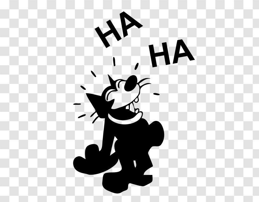 Felix The Cat Oswald Lucky Rabbit Mickey Mouse Laughter - Animated Cartoon Transparent PNG