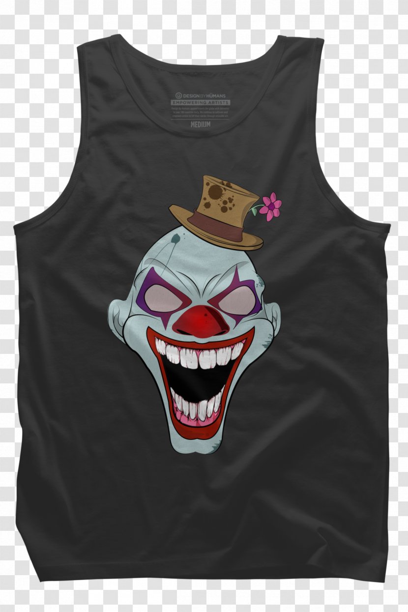 T-shirt Sleeveless Shirt Gilets Clown - Tshirt Transparent PNG