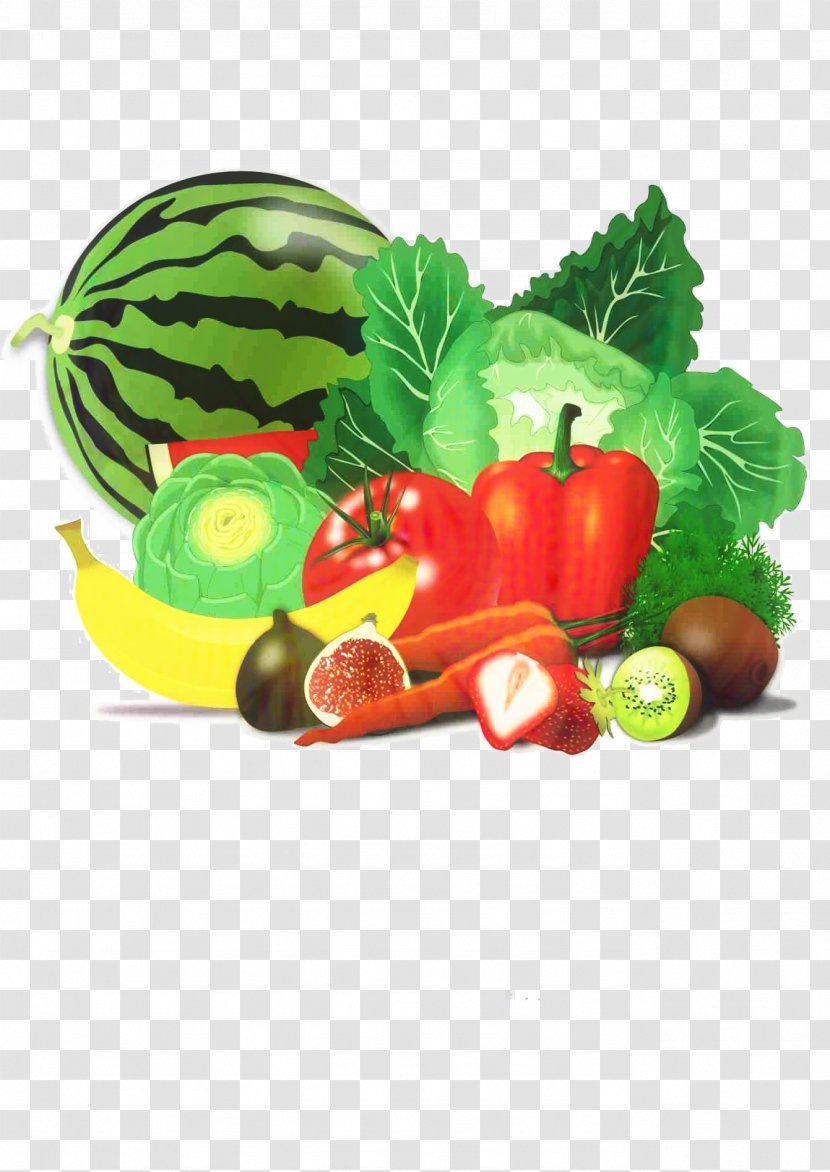 Clip Art Vegetarian Cuisine Vegetable Fruit Food - Healthy Diet Transparent PNG