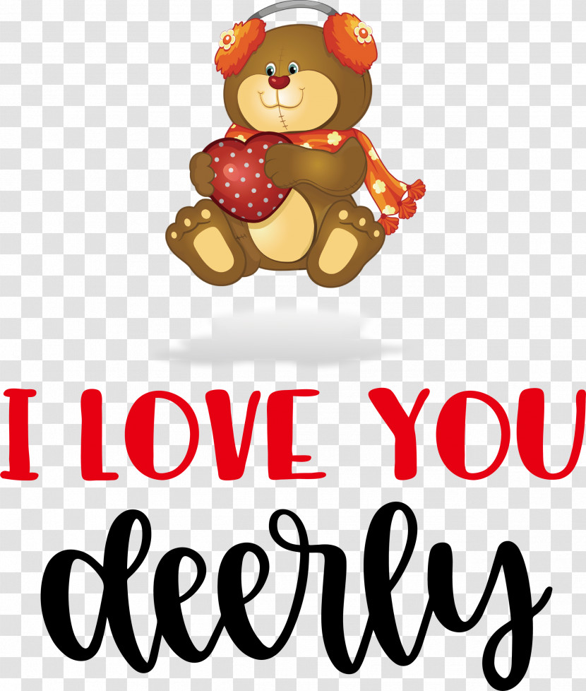 I Love You Deerly Valentines Day Quotes Valentines Day Message Transparent PNG