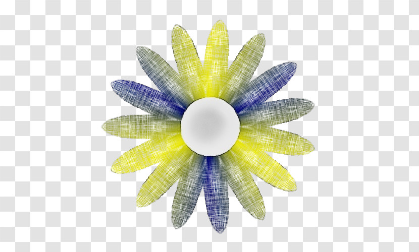 Blue Yellow Flower Petal Purple Transparent PNG