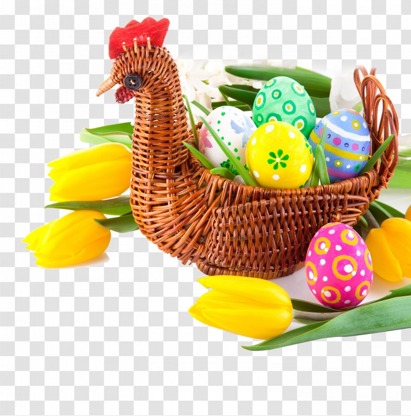 Egg In The Basket Easter Tulip - Eggs Transparent PNG