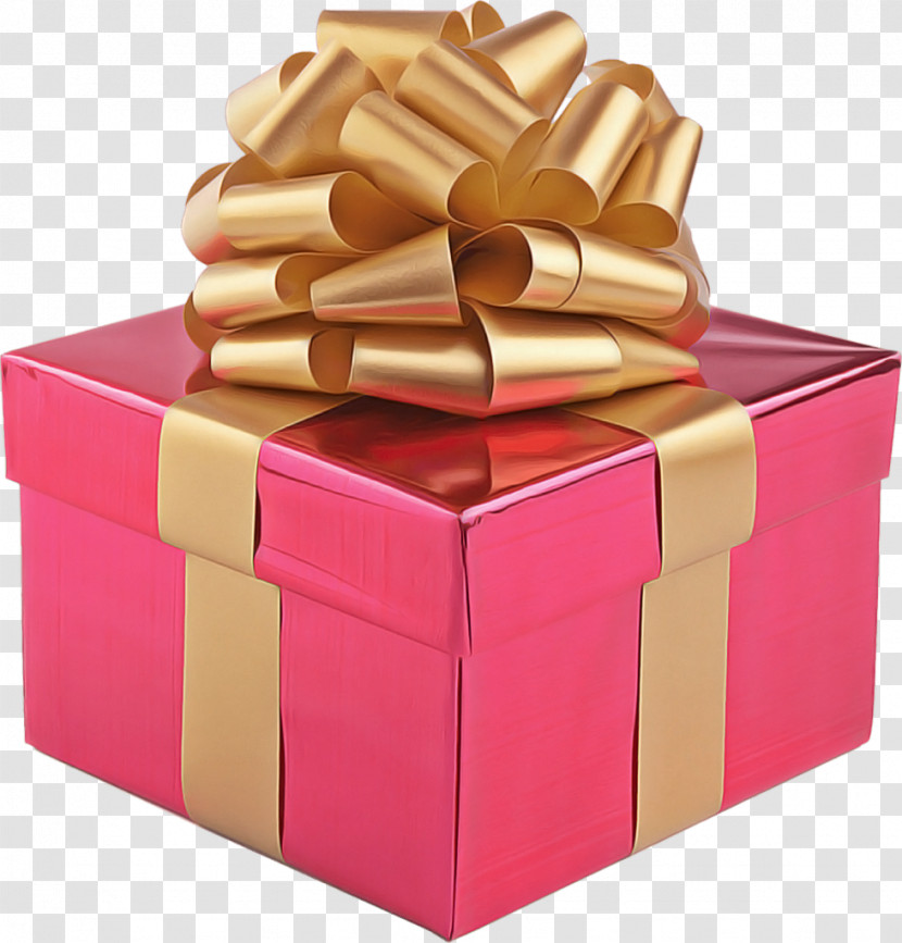 Present Pink Gift Wrapping Ribbon Box Transparent PNG
