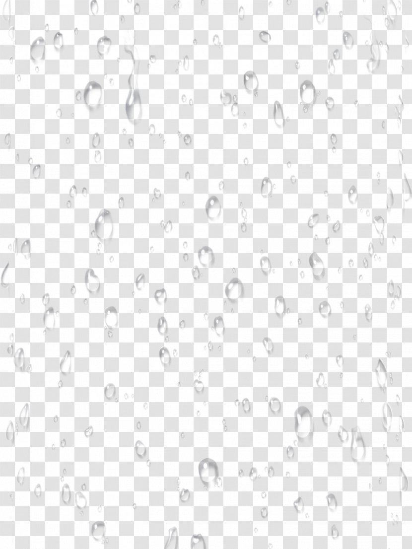 Drop Black And White Glass - Rain Drops On The With Water Droplets Background Transparent PNG