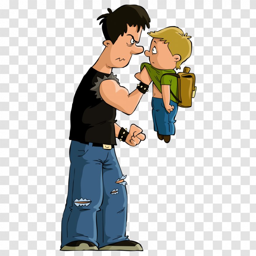 Bullying Cartoon Clip Art - Students Bully Child Transparent PNG