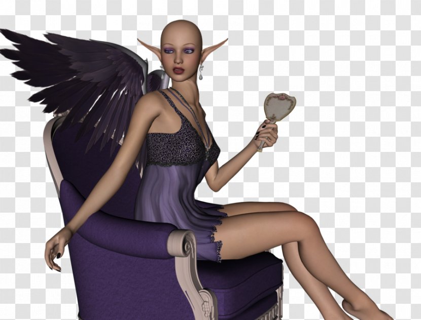 Fairy Figurine Purple - Supernatural Creature - Darkness Prevails Transparent PNG