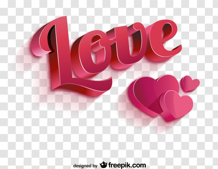 Love Euclidean Vector Three-dimensional Space - Valentine S Day - And WordArt Free Downloads Transparent PNG