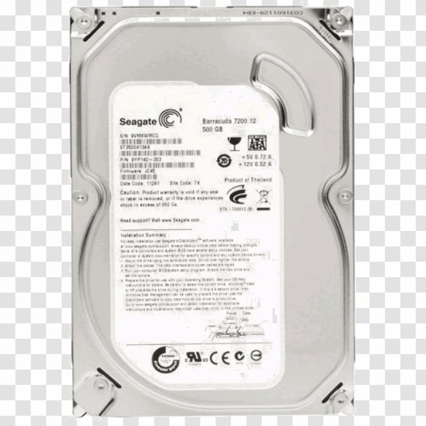 Hard Drives Laptop Seagate Desktop HDD Technology Serial ATA - Optical - Barracuda Transparent PNG