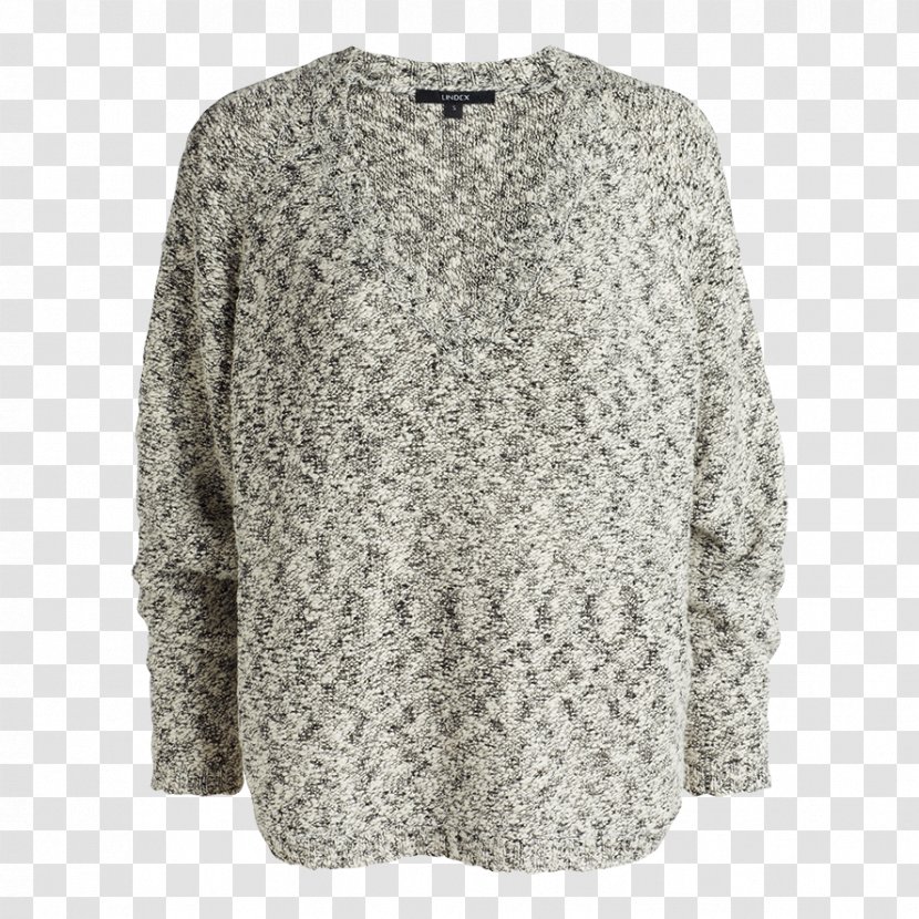 Sleeve Blouse Sweater Neck Grey - Bak To School Transparent PNG