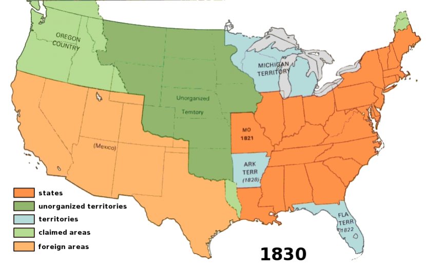 Louisiana Purchase Map Lewis And Clark Expedition Presidency Of Thomas Jefferson - Us Clipart Transparent PNG