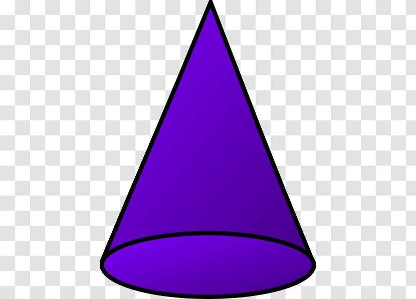 Triangle Area Purple - Cone Shape Cliparts Transparent PNG