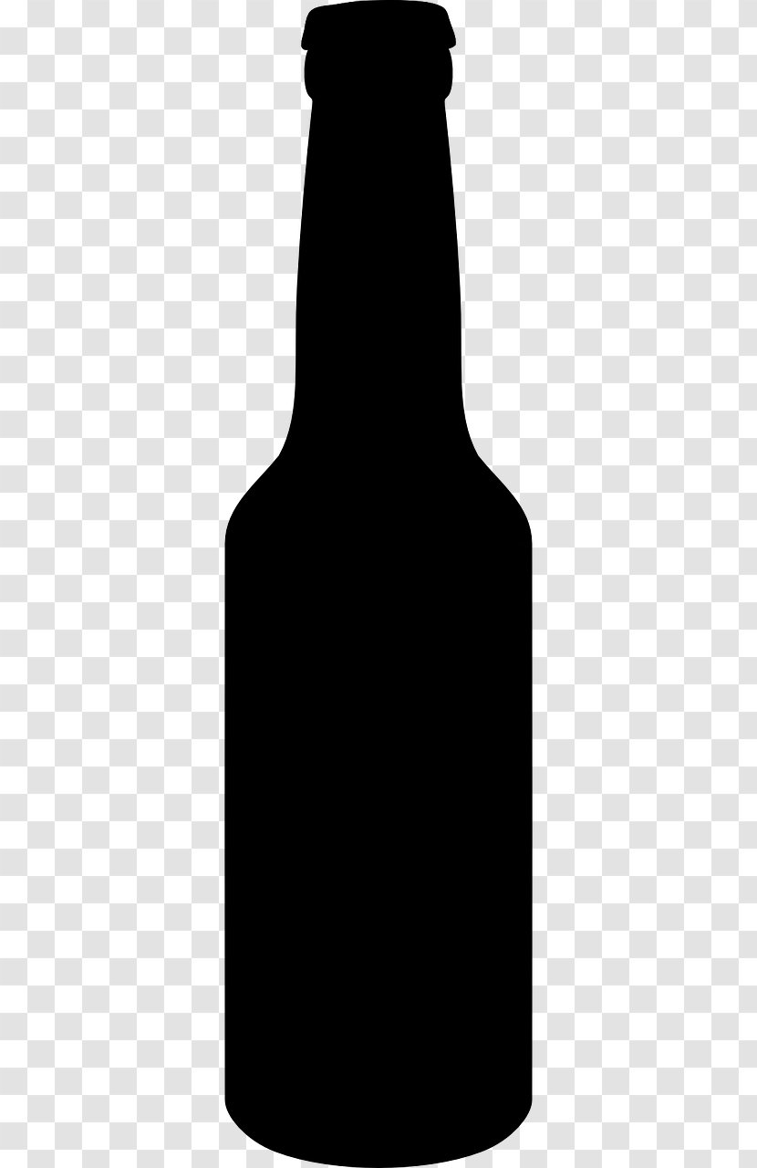 Beer Bottle Silhouette Glass - Tableware Transparent PNG