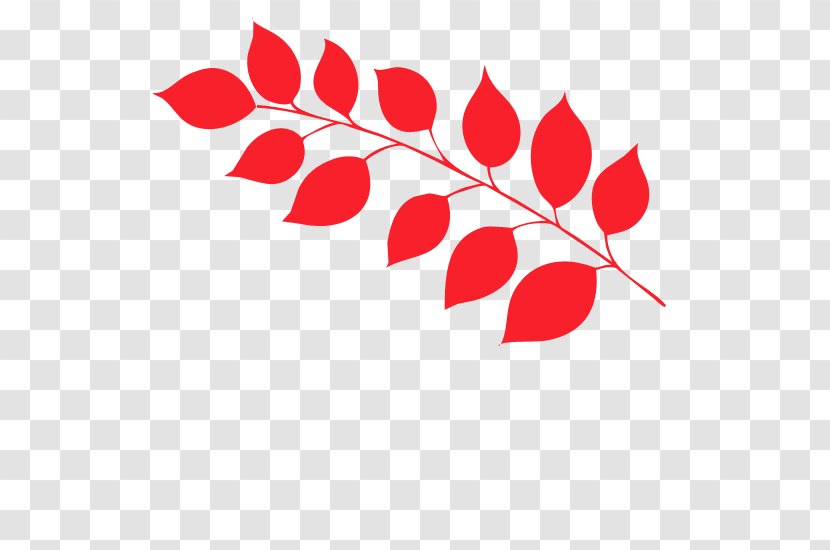 Red Clip Art - Leaf - Pattern Transparent PNG