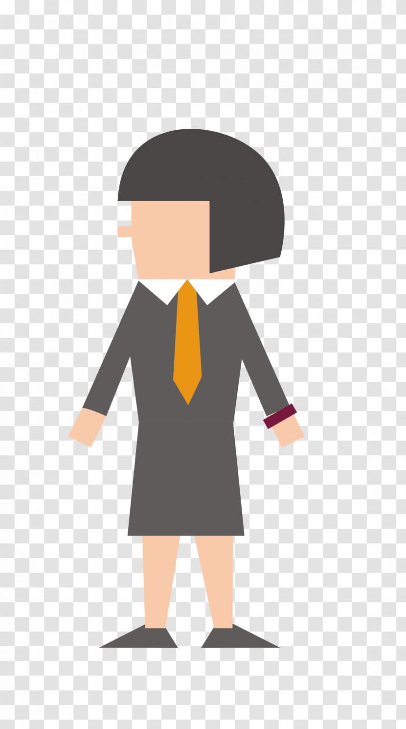 Cartoon Drawing - Person - Hand-painted Woman Transparent PNG