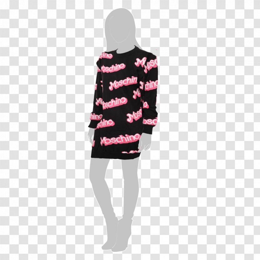 Sleeve Dress Neck Pink M - Magenta Transparent PNG