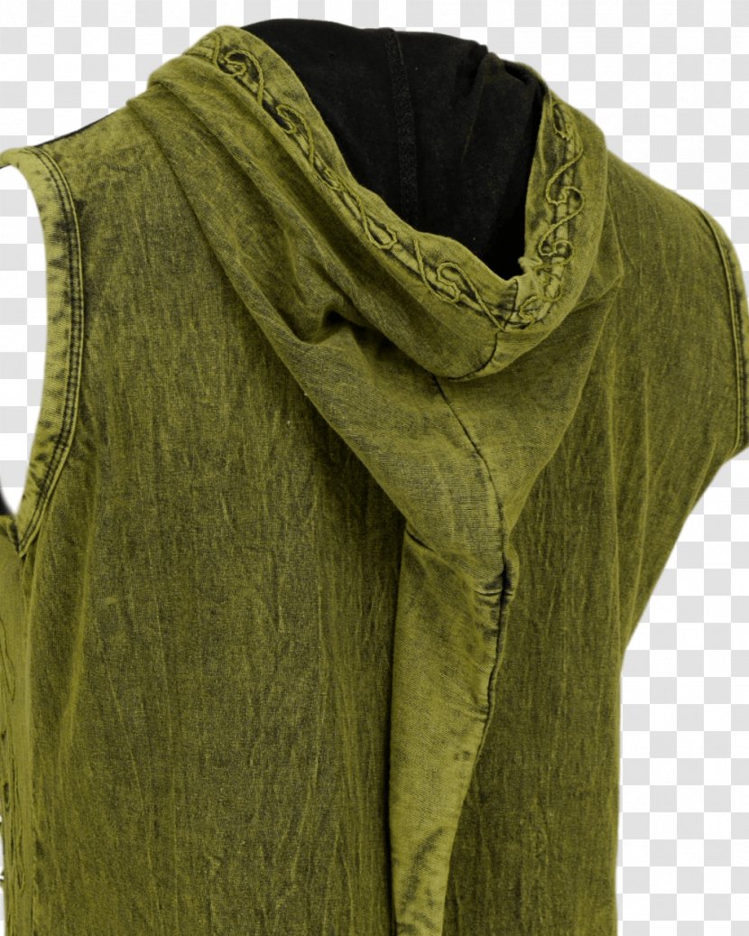Khaki Sleeve Neck - Green Dress Transparent PNG