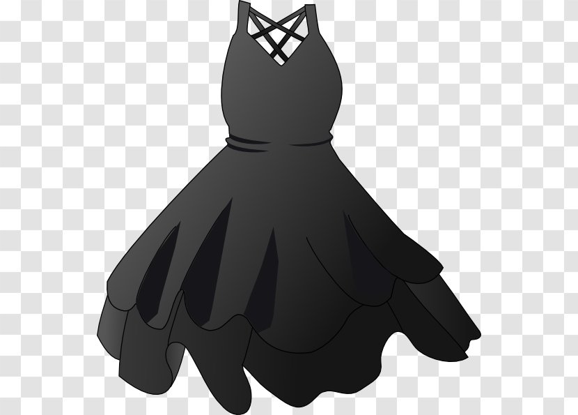 Little Black Dress Clothing Clip Art - Outerwear Transparent PNG