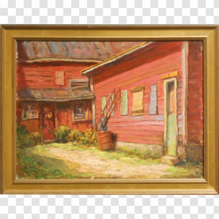 Watercolor Painting Oil - Log Cabin Transparent PNG