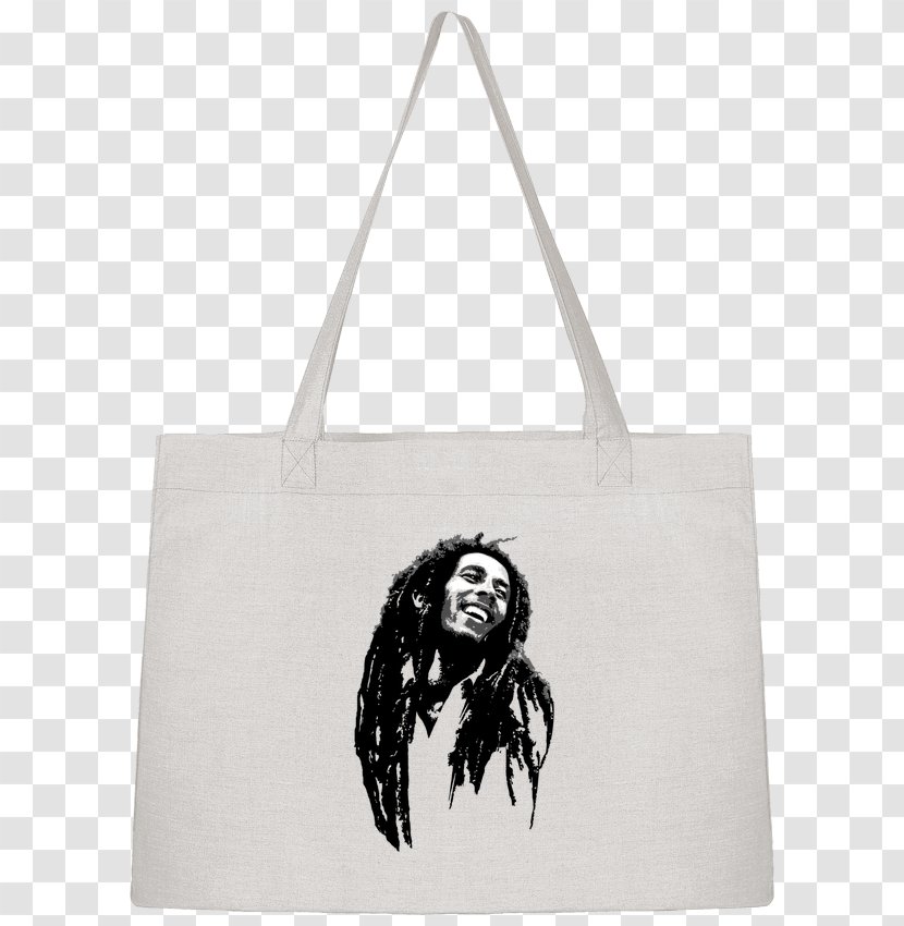 Tote Bag Bib T-shirt Handbag - Black - Bob Marly Transparent PNG