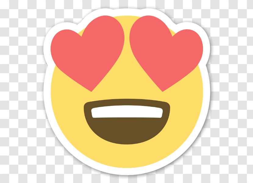 Emoji Sticker Heart Smiley Emoticon - Smile Transparent PNG