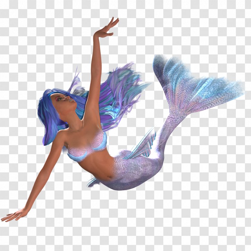 Modern Dance Mermaid Legendary Creature Purple - Email Transparent PNG