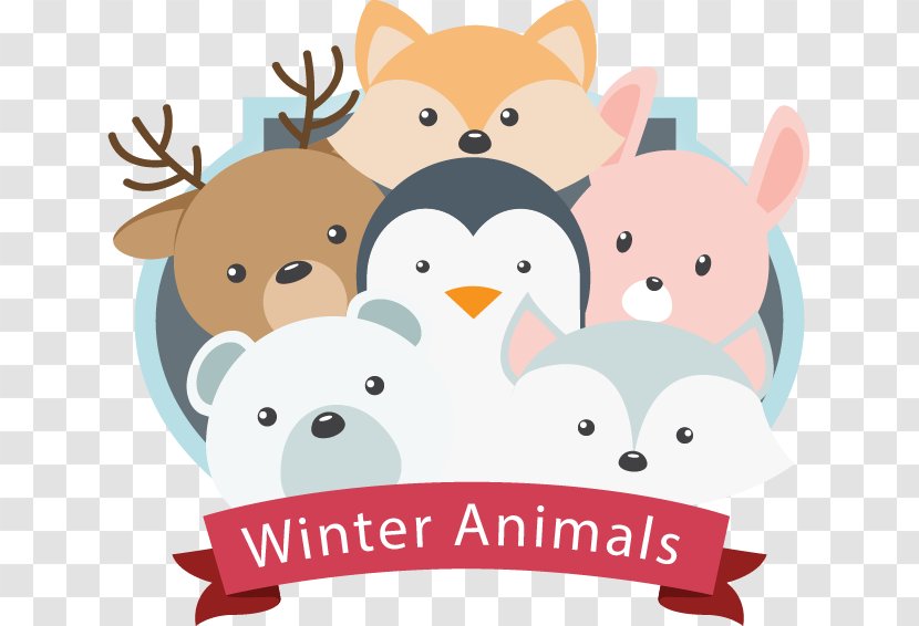 T-shirt Cartoon Illustration - Tree - Winter Animals Poster Transparent PNG