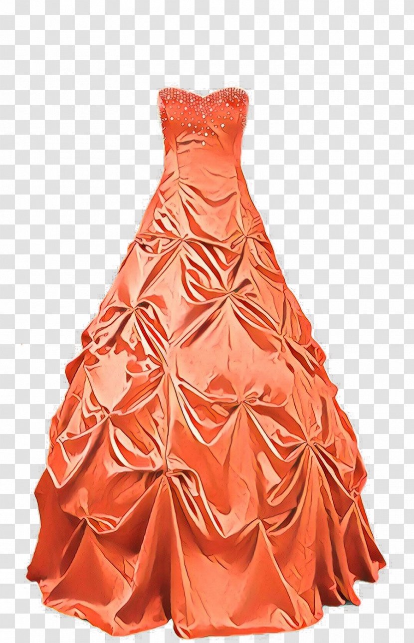 Orange - Clothing - Onepiece Garment Bridal Party Dress Transparent PNG