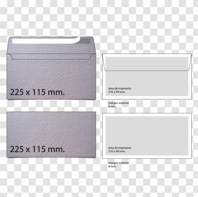 Paper Recycling Envelope Template - Sobres Transparent PNG