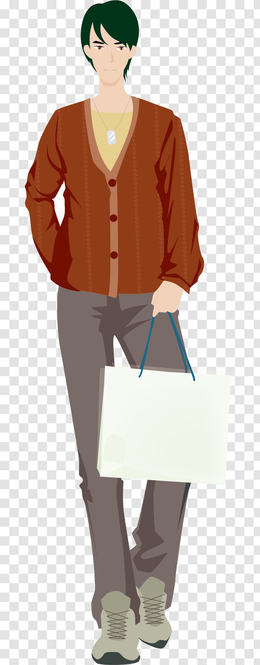 Cartoon Illustration - Male - Young Man Transparent PNG
