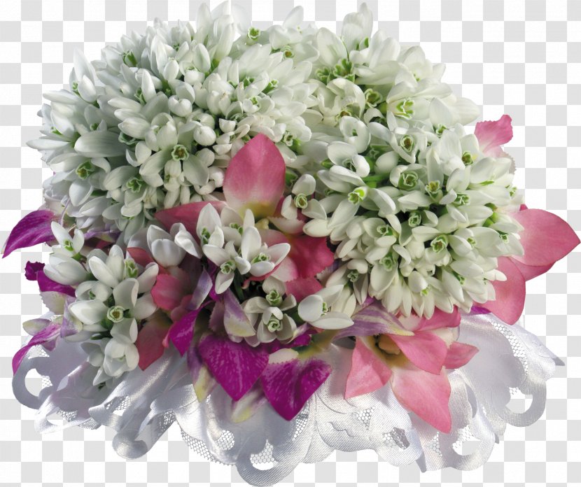 Snowdrop Flower Bouquet Garden Roses Spring - Flowering Plant Transparent PNG