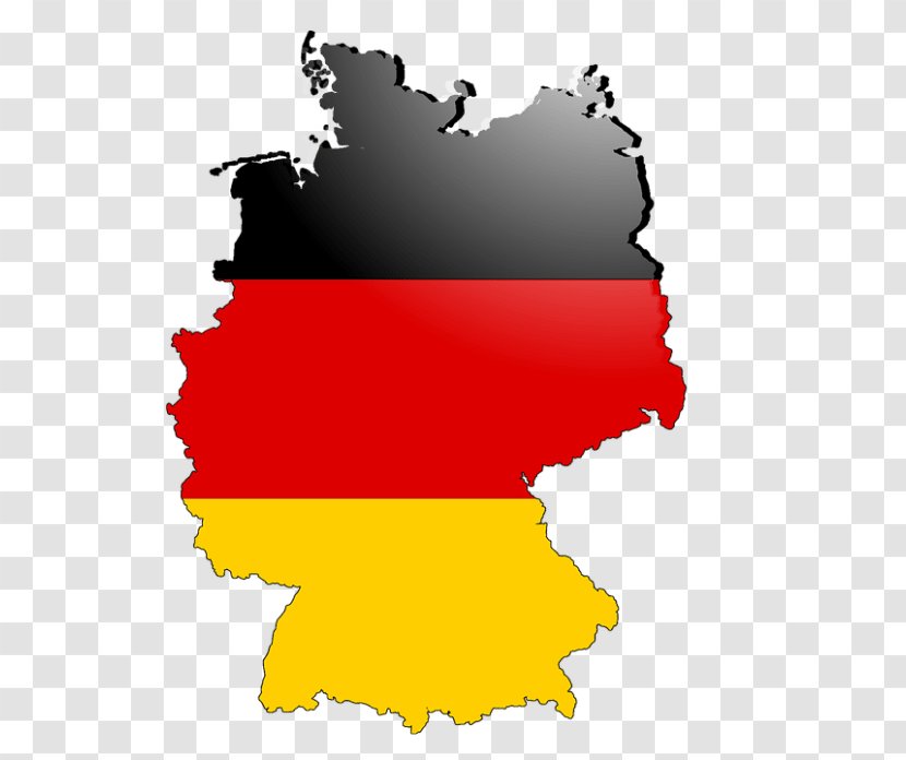 Flag Of Germany Map The United States Transparent PNG