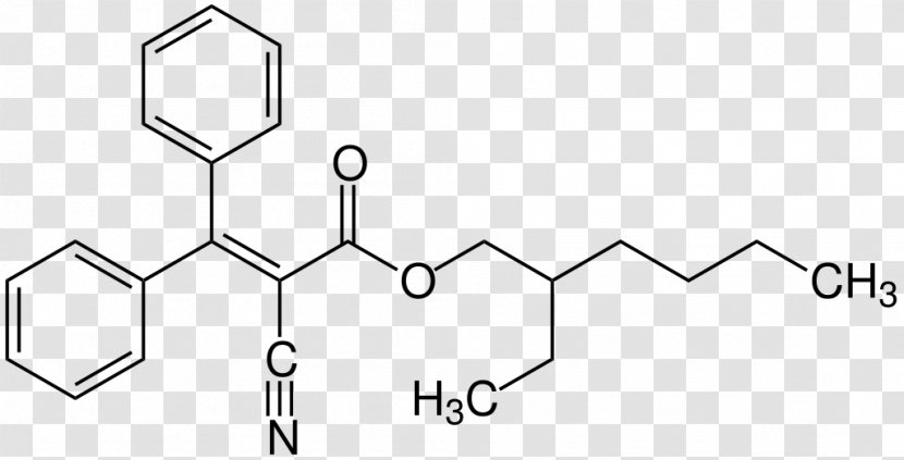 Octocrylene Sunscreen Octyl Methoxycinnamate Structural Formula Chemical Compound - Cartoon Transparent PNG