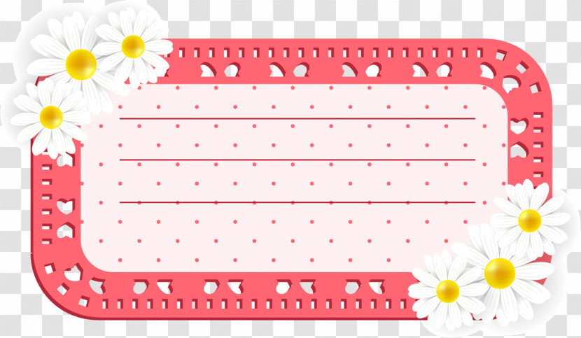 Daisies Frame Flower Frame Floral Frame Transparent PNG